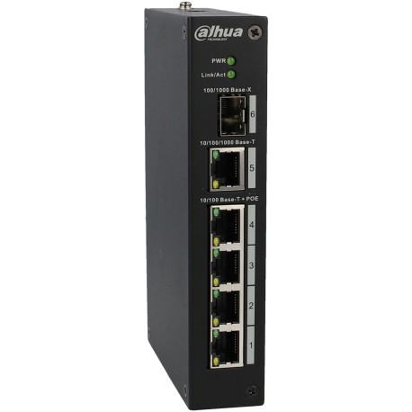 Switch DAHUA 6 portas com 4 portas PoE