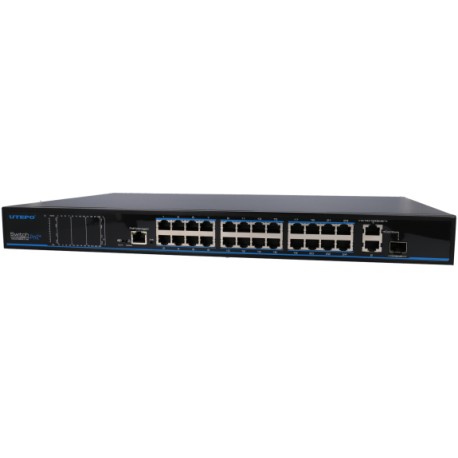 Switch UTEPO 27 portas com 24 portas PoE