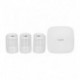 Kit de intrusão via-rádio Ajax KIT3 (Hub+Space+3 Motionprotect) Branco C/GSM e Módulo IP Integrado