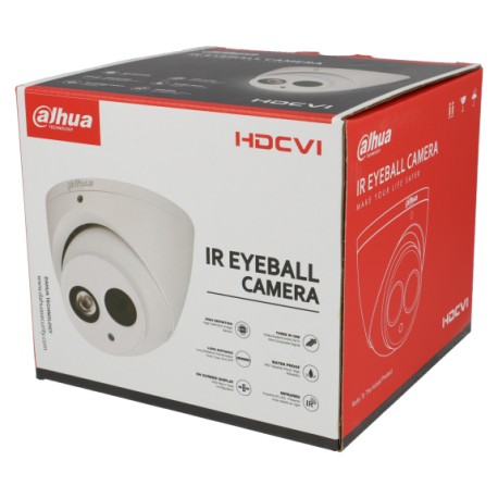 Câmara DAHUA dome 4 em 1 (cvi, tvi, ahd e analógico) de 8 megapixels e lente fixa