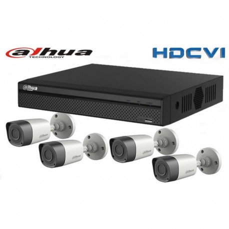 Kit cctv 4 câmeras 2 Mpx HDCVI