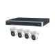 Kit cctv IP 4 Câmaras Poe 2 Mpx Hikvision