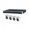 Kit cctv IP 4 Câmaras Poe 2 Mpx Hikvision
