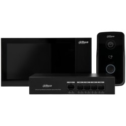 Kit videoporteiro IP exterior de superficie + monitor interior